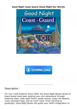 download✔ Good Night Coast Guard (Good Night Our World)