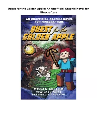 ❤️PDF⚡️ Quest for the Golden Apple: An Unofficial Graphic Novel for Minecrafters