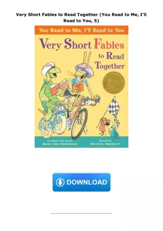 download✔ Very Short Fables to Read Together (You Read to Me, I'll Read to You, 5)