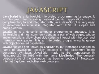 JAVASCRIPT