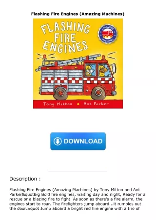 download✔ Flashing Fire Engines (Amazing Machines)