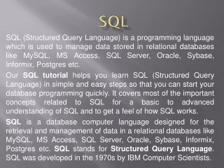 SQL