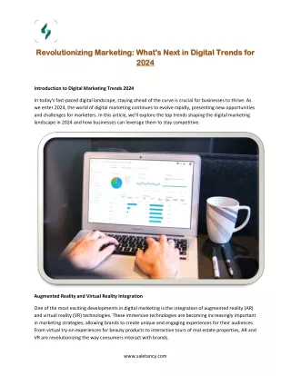 Revolutionizing Marketing-What's Next in Digital Trends for 2024