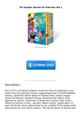 PDF✔️Download❤️ DC Graphic Novels for Kids Box Set 1