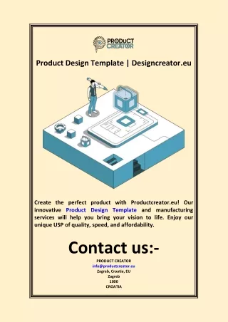 Product Design Template  Designcreator.eu