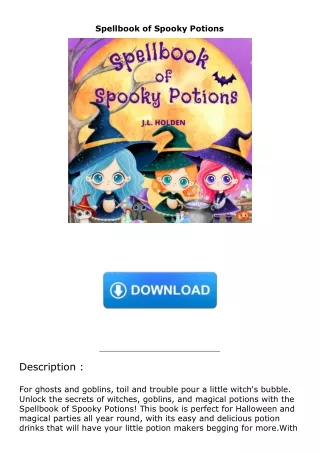 Read ebook [PDF]  Spellbook of Spooky Potions