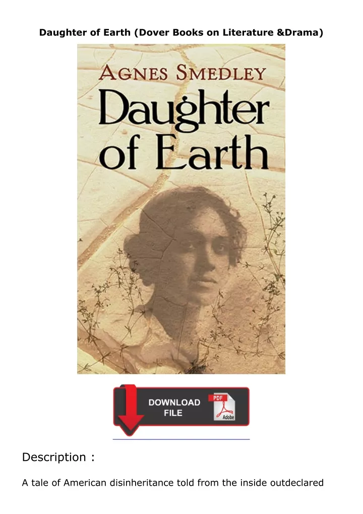 daughter of earth dover books on literature drama