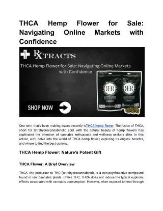thca navigating confidence