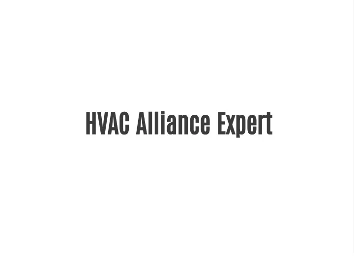PPT HVAC Alliance Expert PowerPoint Presentation, free download ID