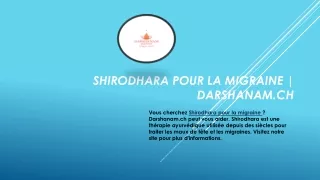 Institut de Massage Lausanne | Darshanam.ch