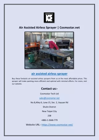 air assisted airless sprayer cosmostar net