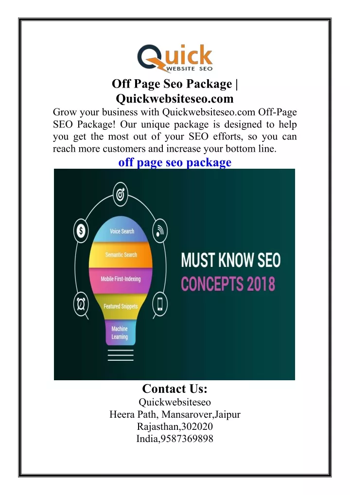 off page seo package quickwebsiteseo com grow