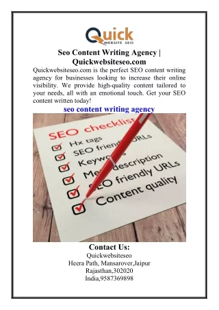 seo content writing agency quickwebsiteseo