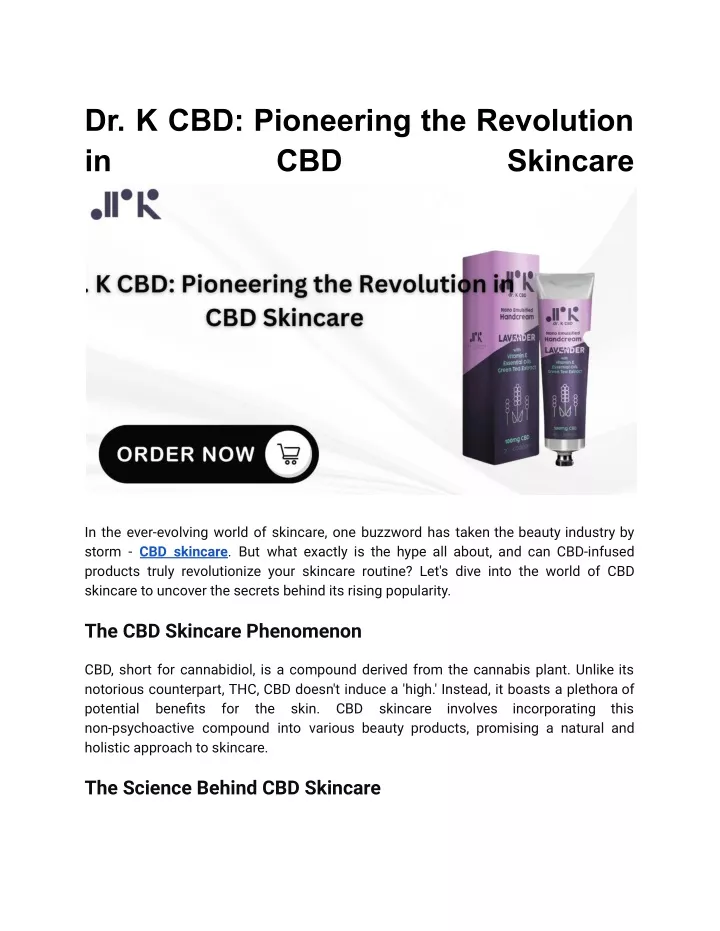 dr k cbd pioneering the revolution in cbd