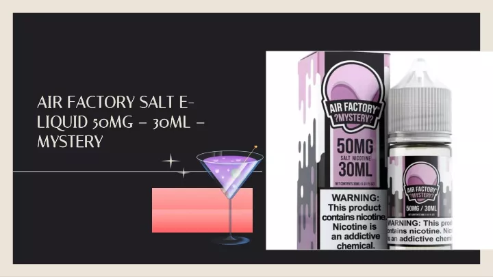 air factory salt e liquid 50mg 30ml mystery
