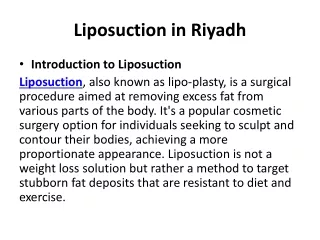 liposuction in riyadh