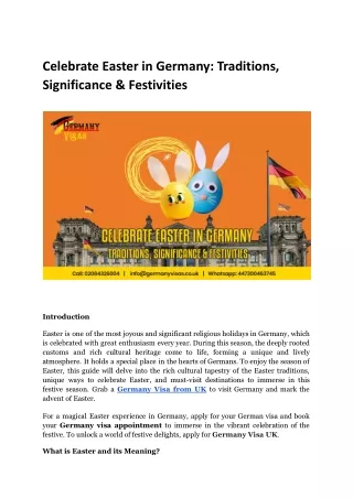 Celebrate Easter in Germany_ Traditions, Significance & Festivities.docx