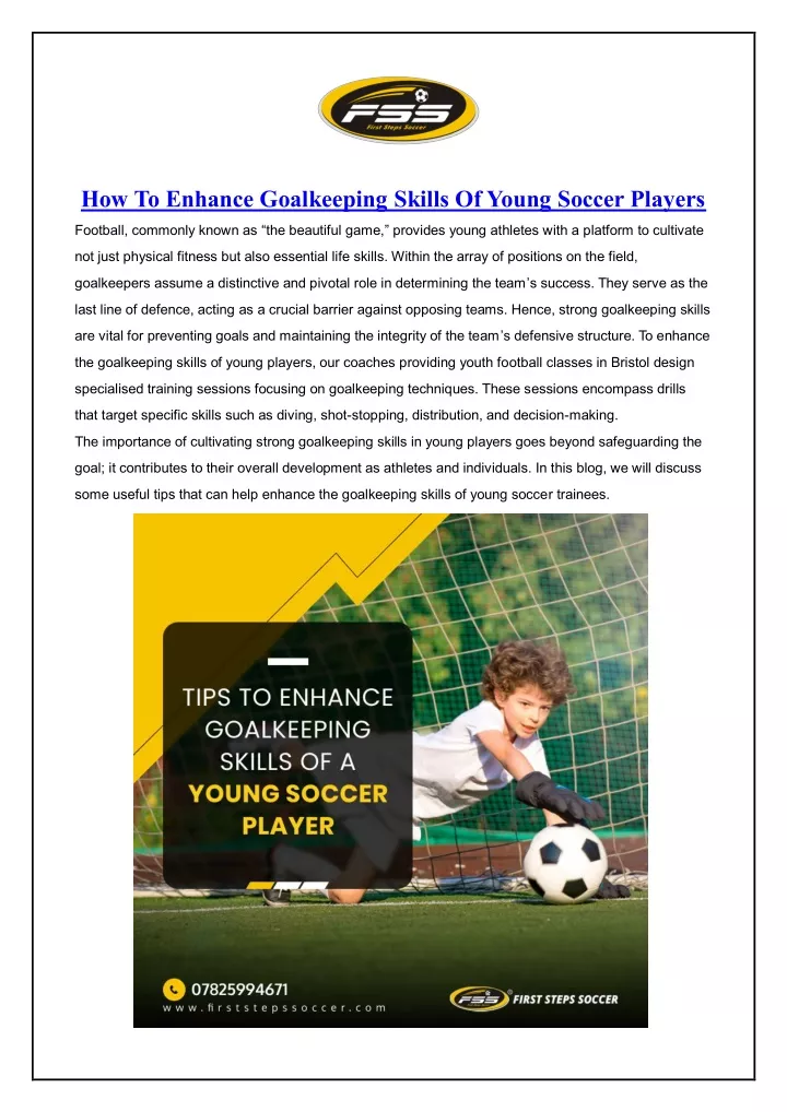 how to enhance goalkeeping skills of young soccer