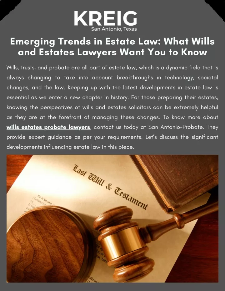 emerging trends in estate law what wills