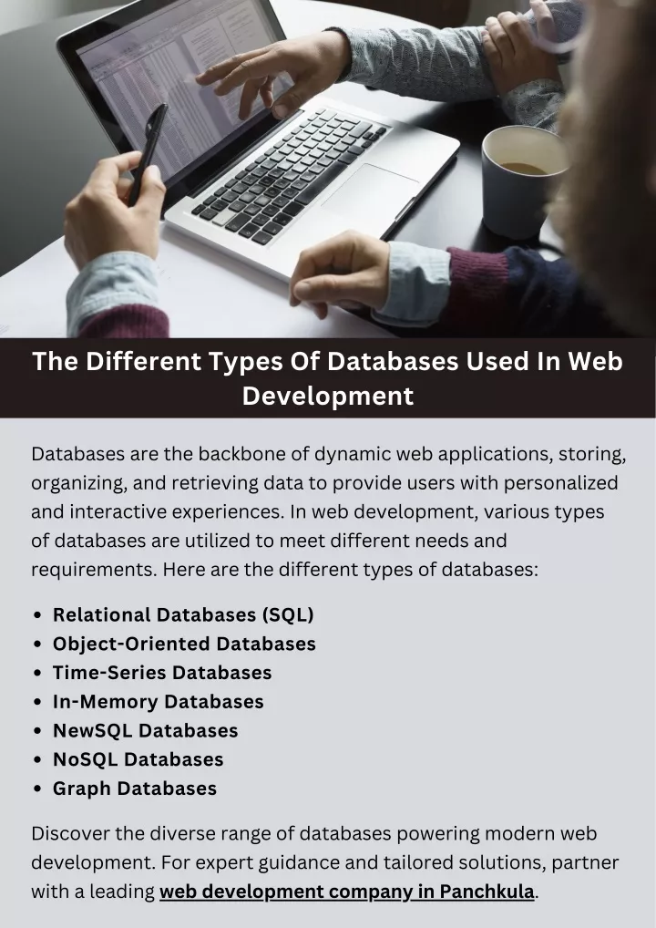 the different types of databases used