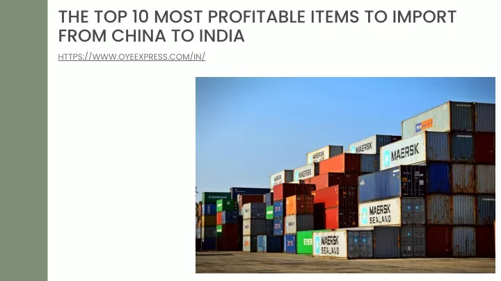 the top 10 most profitable items to import from