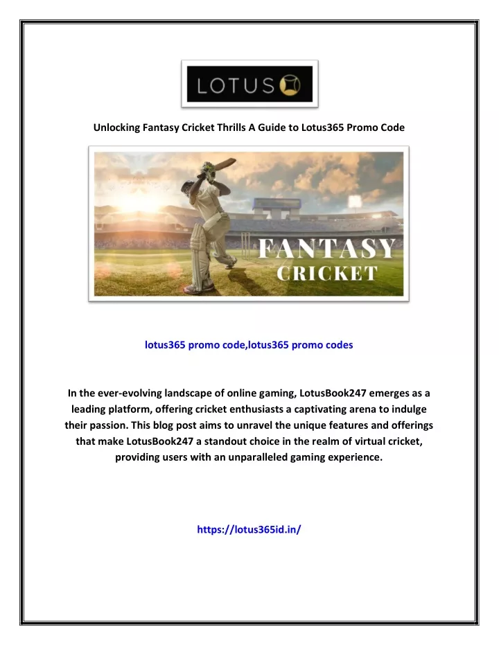 unlocking fantasy cricket thrills a guide