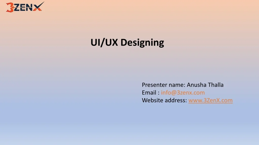 PPT - UI_UX Designing.3zen PowerPoint Presentation, free download - ID ...