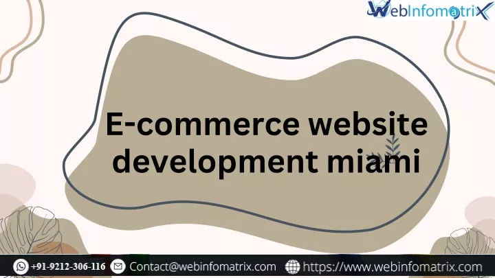 e commerce website development miami