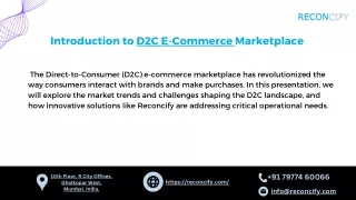Introduction to D2C E-Commerce Marketplace