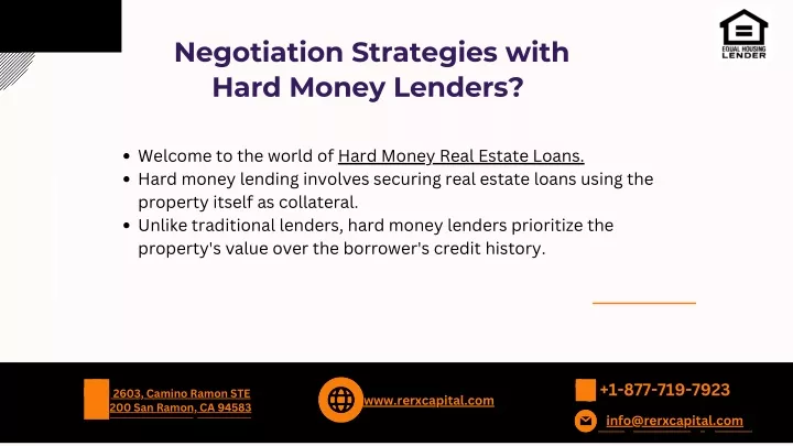 negotiation strategies with hard money lenders