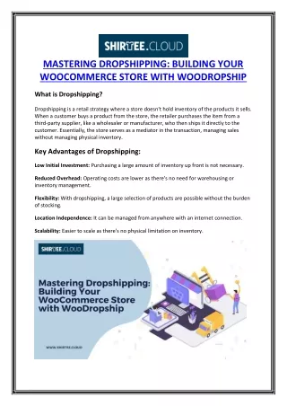 MASTERING DROPSHIPPING- BUILDING YOUR WOOCOMMERCE STORE WITH WOODROPSHIP
