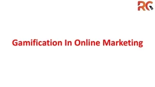 Gamification In Online Marketing.RG