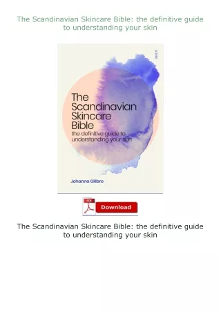 book❤[READ]✔ The Scandinavian Skincare Bible: the definitive guide to understanding your skin