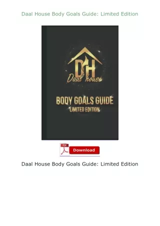 Daal-House-Body-Goals-Guide-Limited-Edition