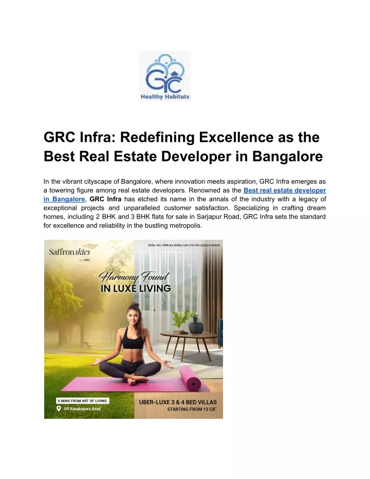 grc infra redefining excellence as the best real