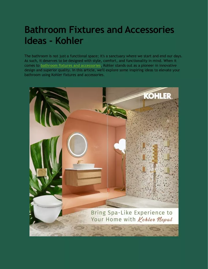 bathroom fixtures and accessories ideas kohler