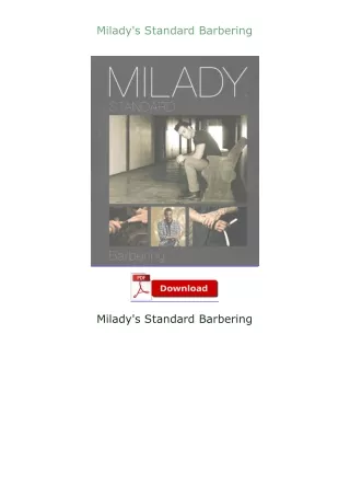 [READ]⚡PDF✔ Milady's Standard Barbering