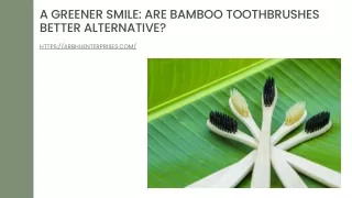 A Greener Smile Are Bamboo Toothbrushes Better Alternative