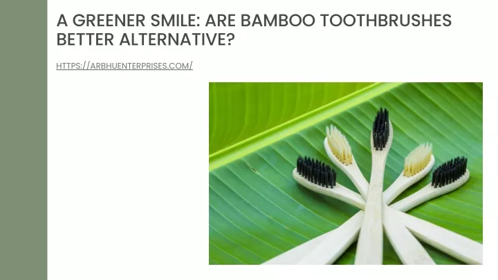 a greener smile are bamboo toothbrushes better