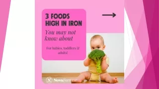 3 Food High in Iron you may not know About for babies and toddlers