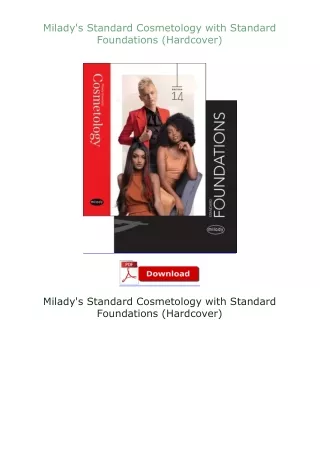 Ebook❤(download)⚡ Milady's Standard Cosmetology with Standard Foundations (Hardcover)