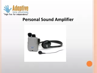 Personal Sound Amplifier