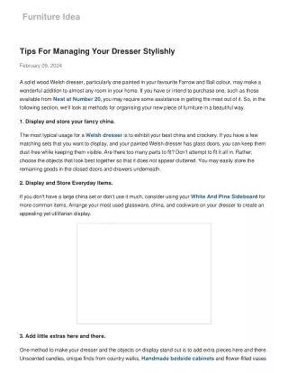 tips-for-managing-your-dresser-stylishly