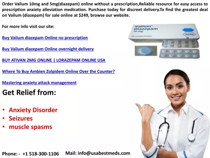 order valium 10mg and 5mg diazepam online without