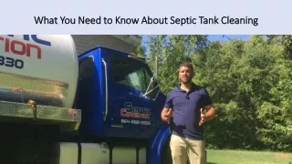 What You Need to Know About Septic Tank Cleaning