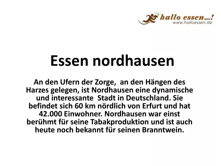 essen nordhausen