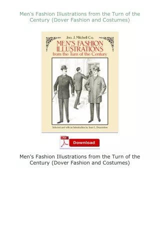 book❤[READ]✔ Men's Fashion Illustrations from the Turn of the Century (Dover Fashion and Costumes)