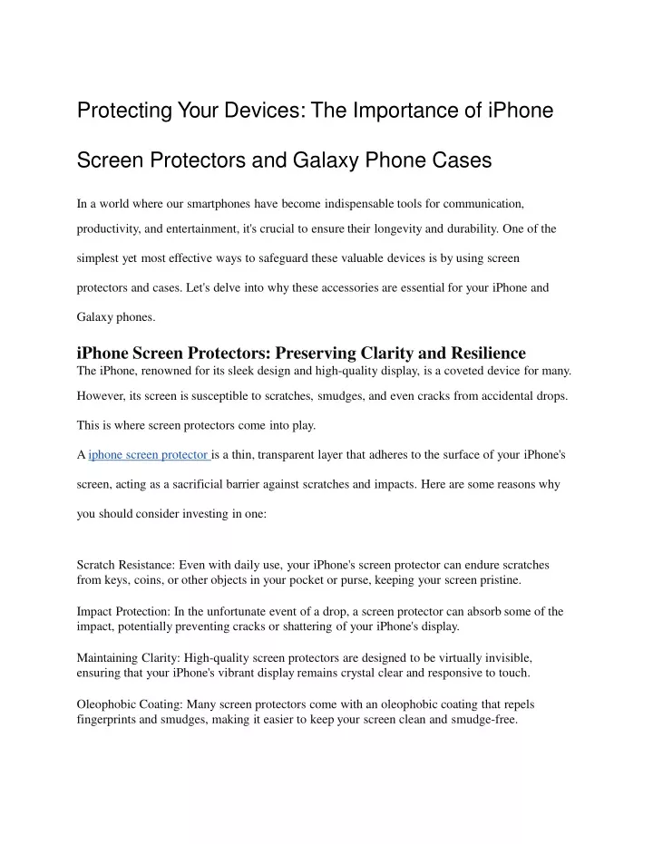 protecting your devices the importance of iphone