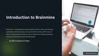 Unlocking Dubai's Digital Success: Brainmine Web Solutions, Your Premier SEO Exp