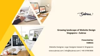 growing landscape of website design singapore